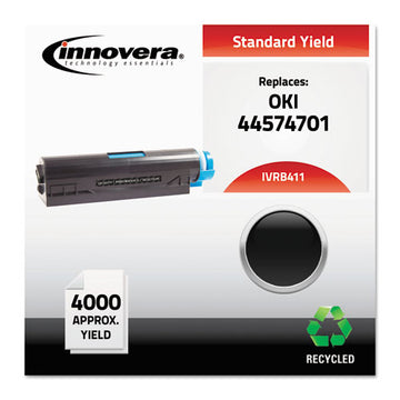 Innovera® Remanufactured Black Toner, Replacement For Oki 44574701, 4,000 Page-yield freeshipping - TVN Wholesale